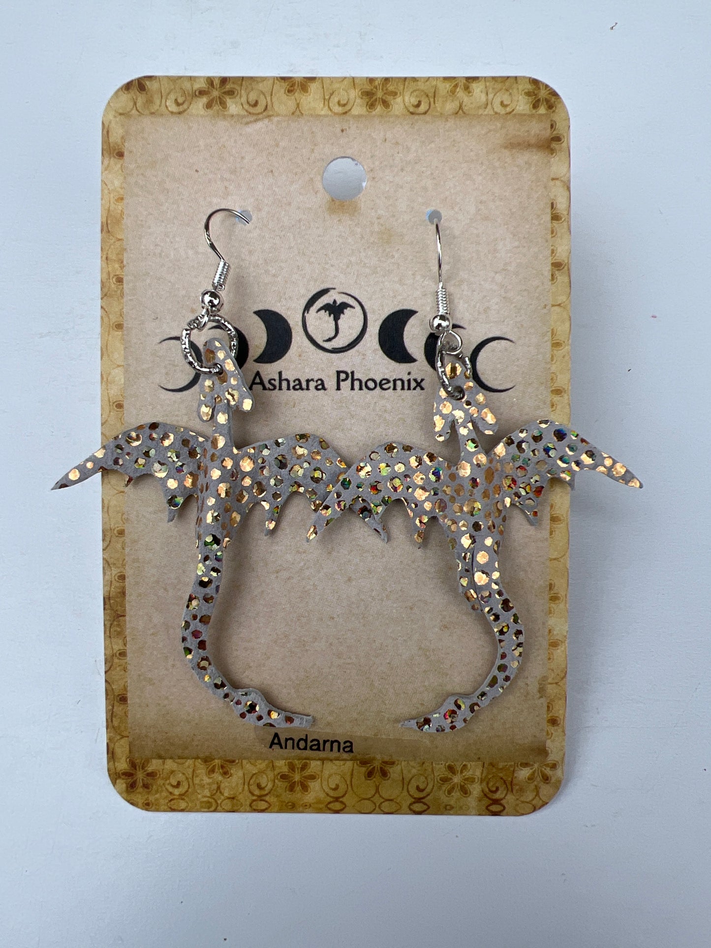 Andarna Golden Dragon Earrings | Luminous Movement, Playful Power