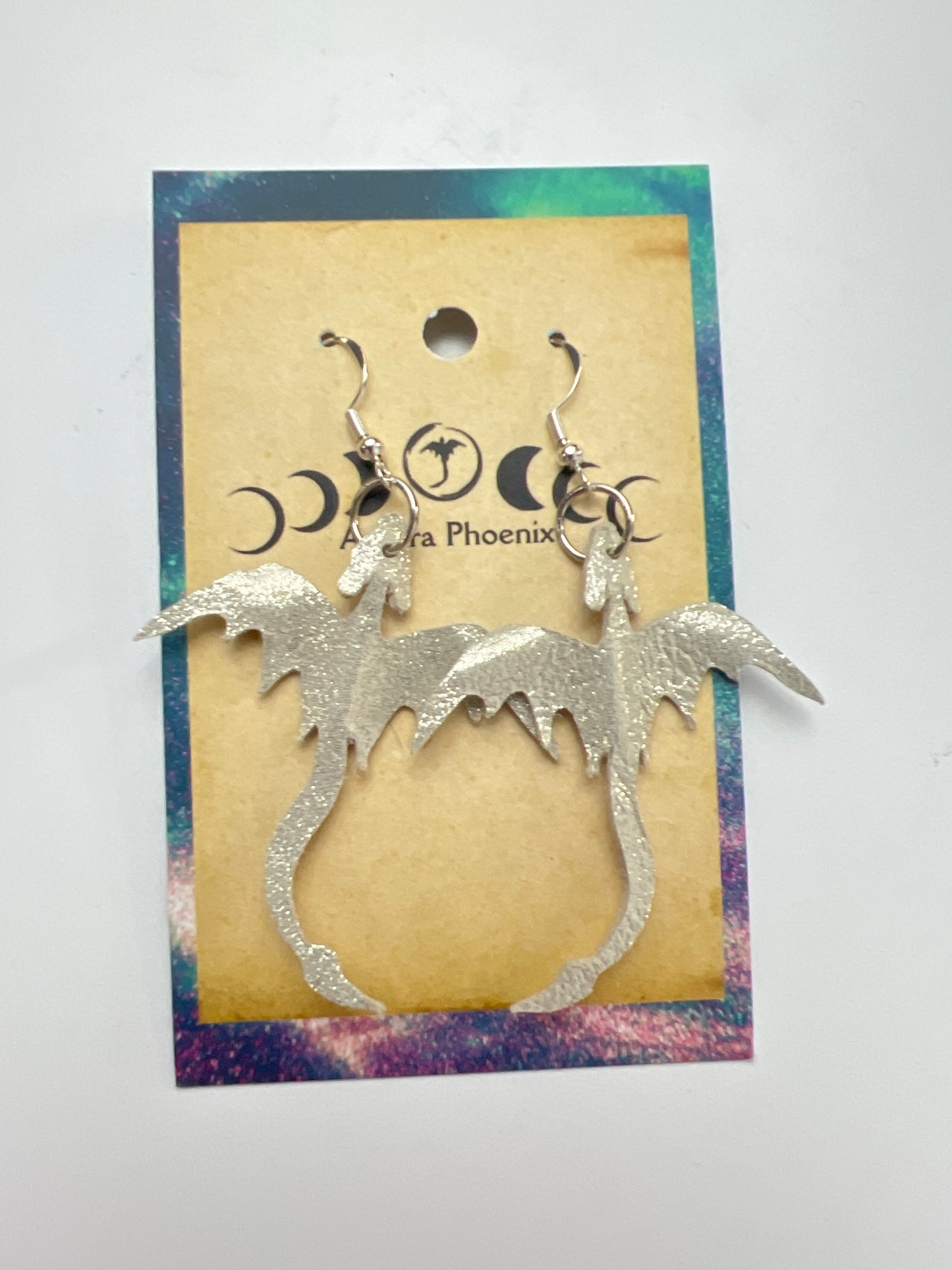 Moonlit Currents Dragon Earrings