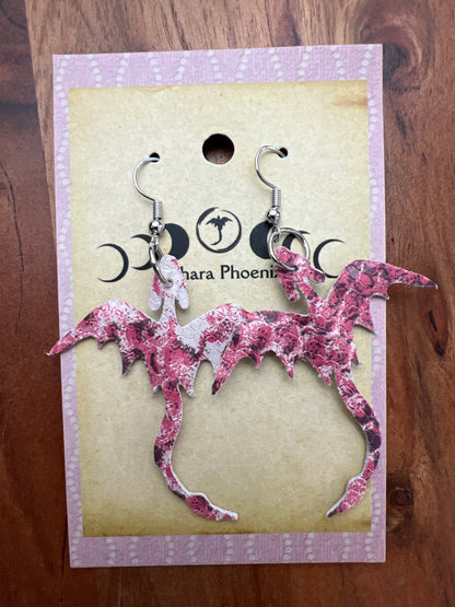 Roselight Scales Dragon Earrings