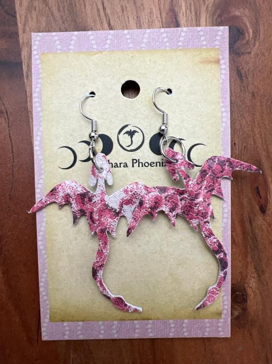Roselight Scales Dragon Earrings