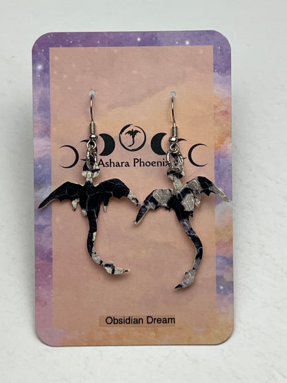 Obsidian Dream - Dream Dragon Mini Earrings