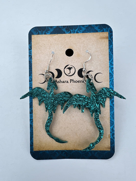 Sky Drift Dragon Earrings