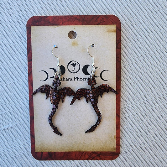 Emberfall Mini Dragon Earrings