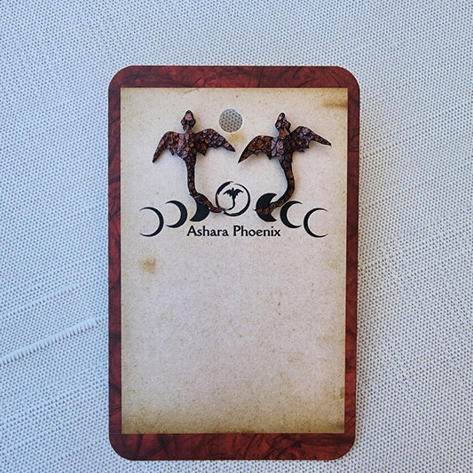 Emberfall Dragon Stud Earring