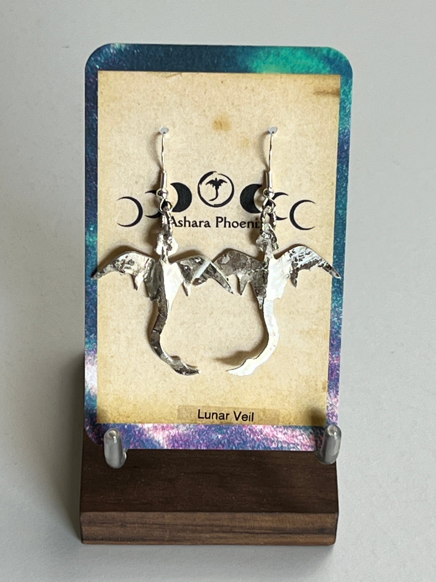 Lunar Veil Dragon Mini Earrings