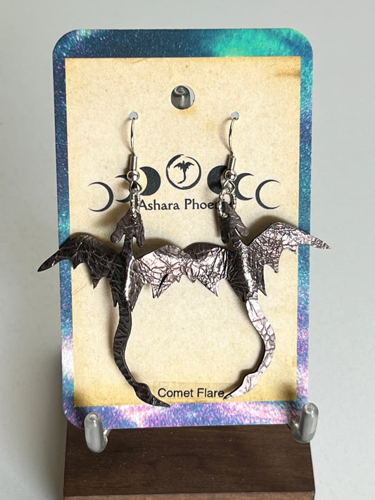 Comet Flare Dragon Earrings