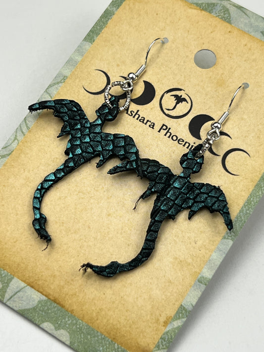 Ancient Ocean Dragon Mini Earrings
