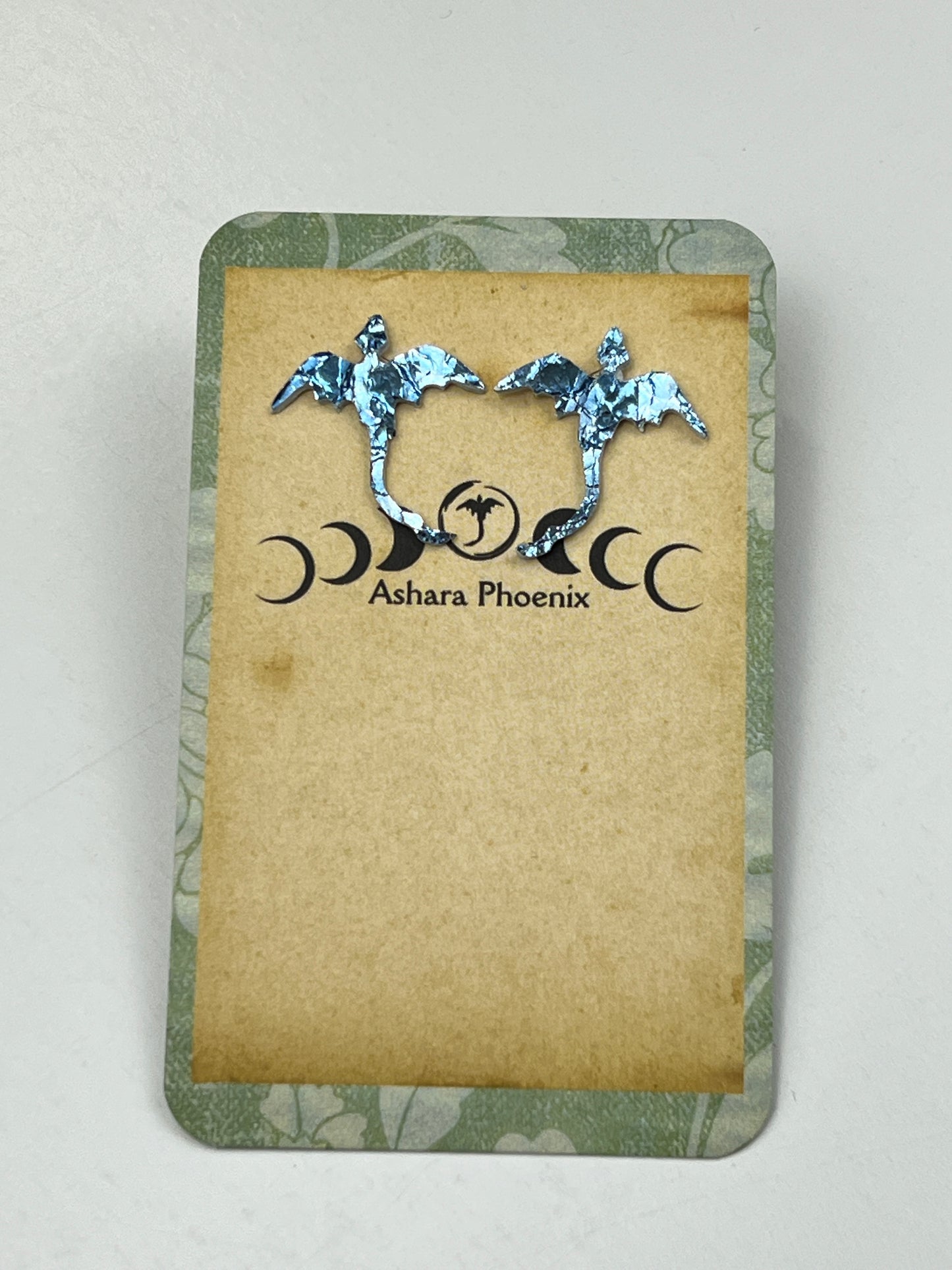 Ice Dragon Stud Earrings