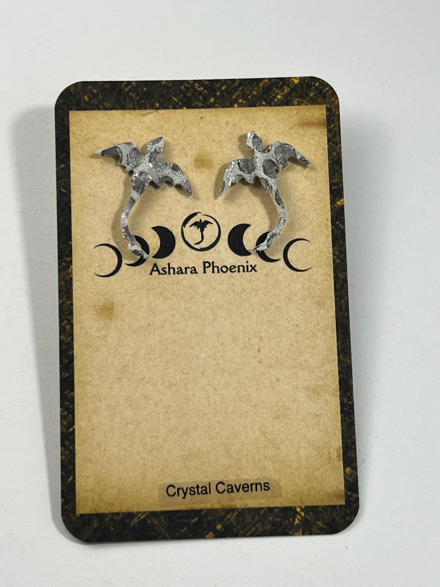 Crystal Caverns Earth Dragon Stud Earrings
