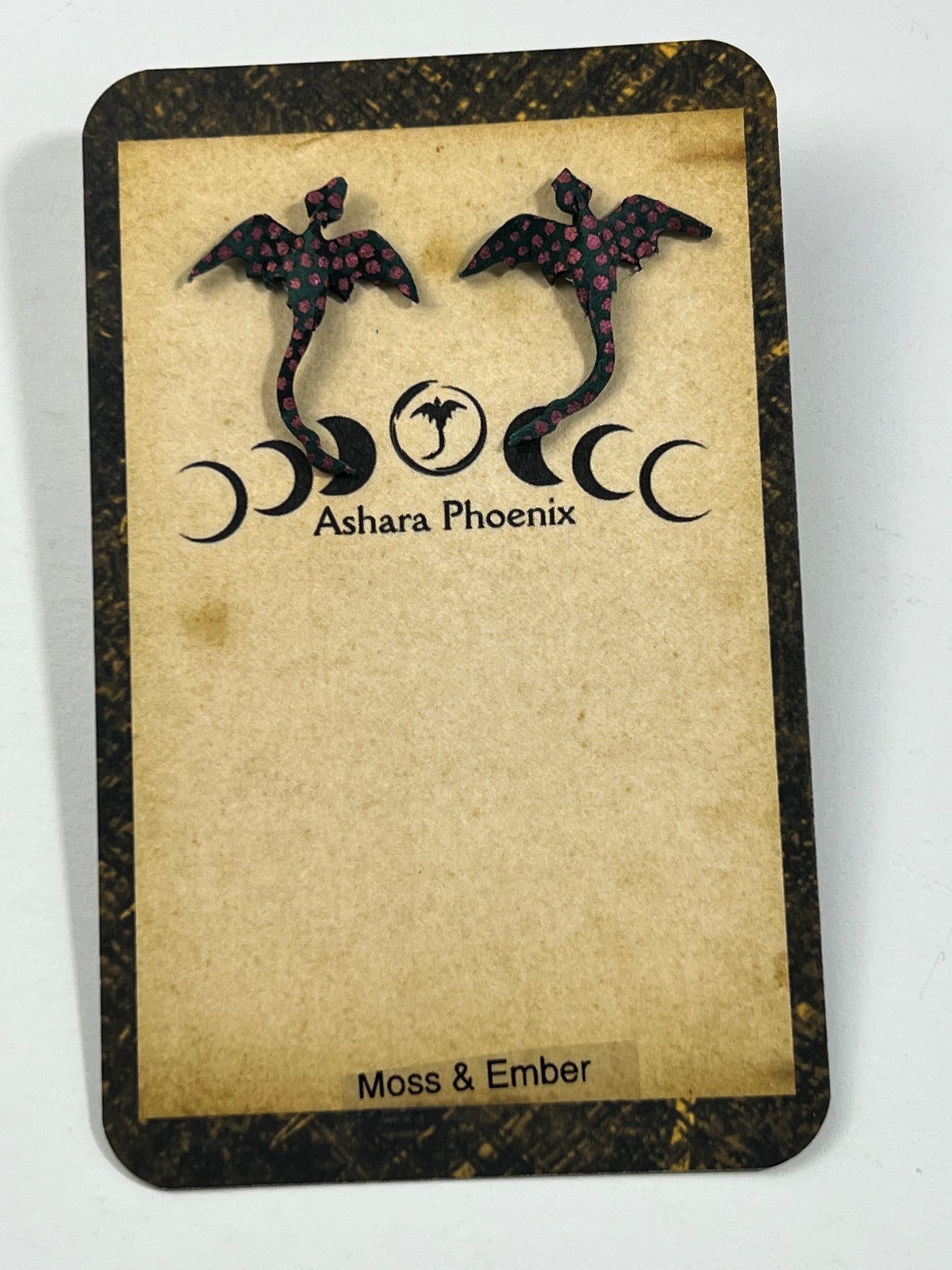 Moss & Ember Earth Dragon Stud Earrings