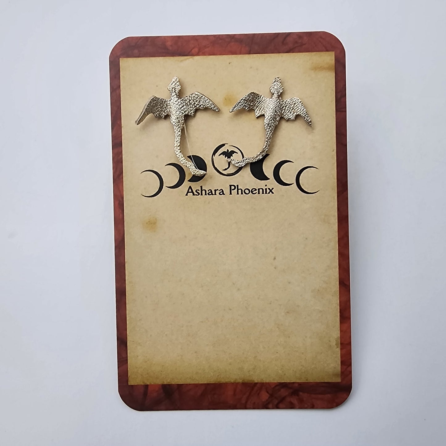 Star Fire Fire Dragon Stud Earrings