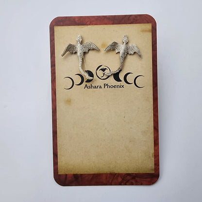 Star Fire Fire Dragon Stud Earrings