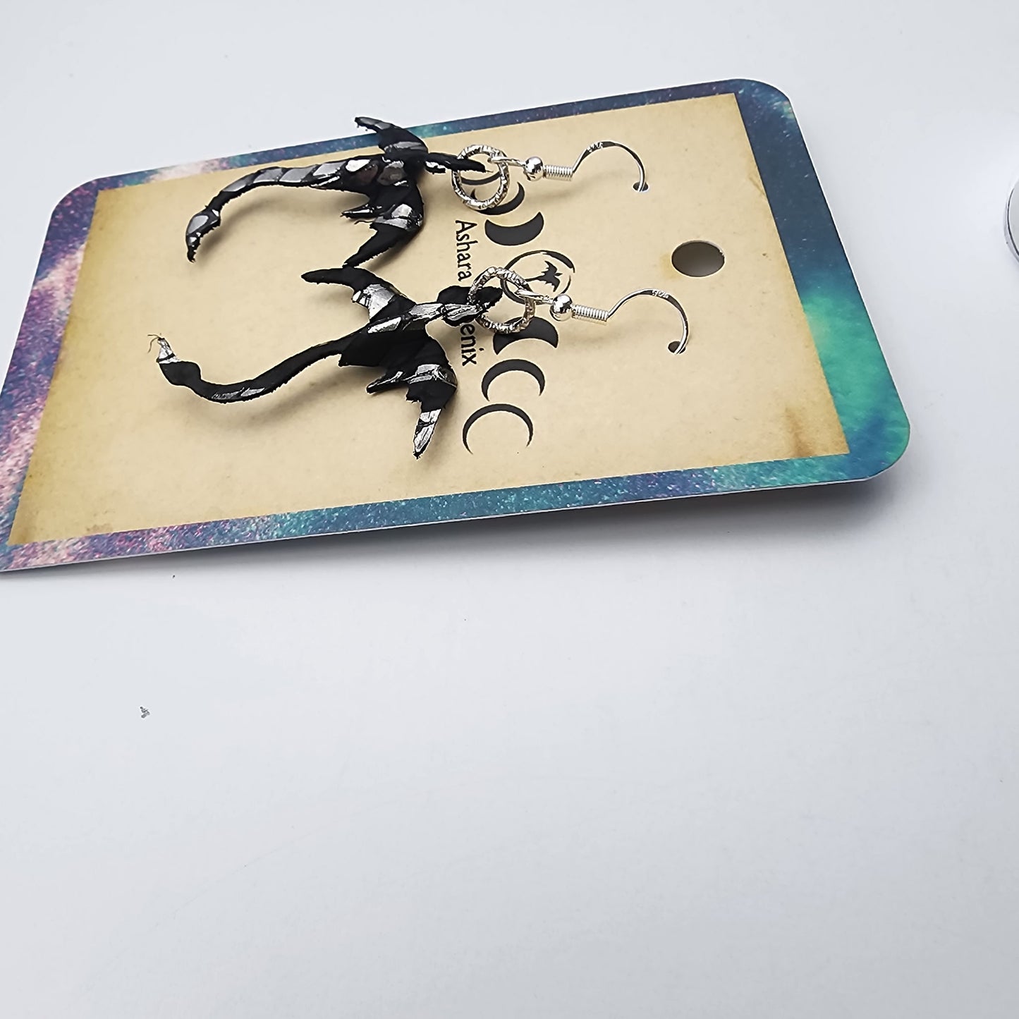 Shadow Rift Mini Cosmic Dragon Earrings