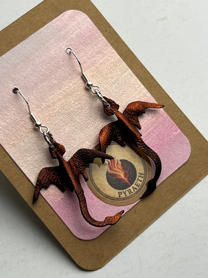 Banked Ember Mini Dragon Earrings
