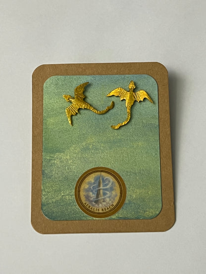 Sunwing Air Dragon Stud Earrings