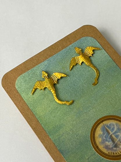 Sunwing Air Dragon Stud Earrings