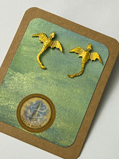 Sunwing Air Dragon Stud Earrings
