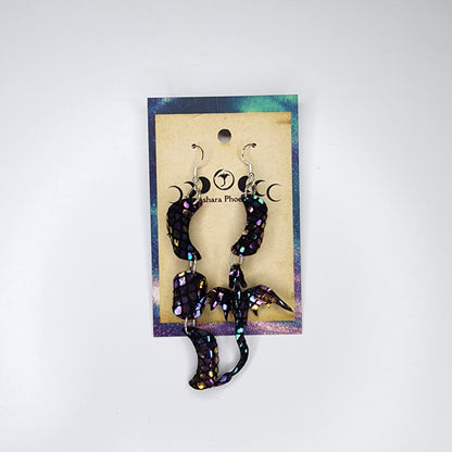 Stained Glass Triple Moon and Dragon