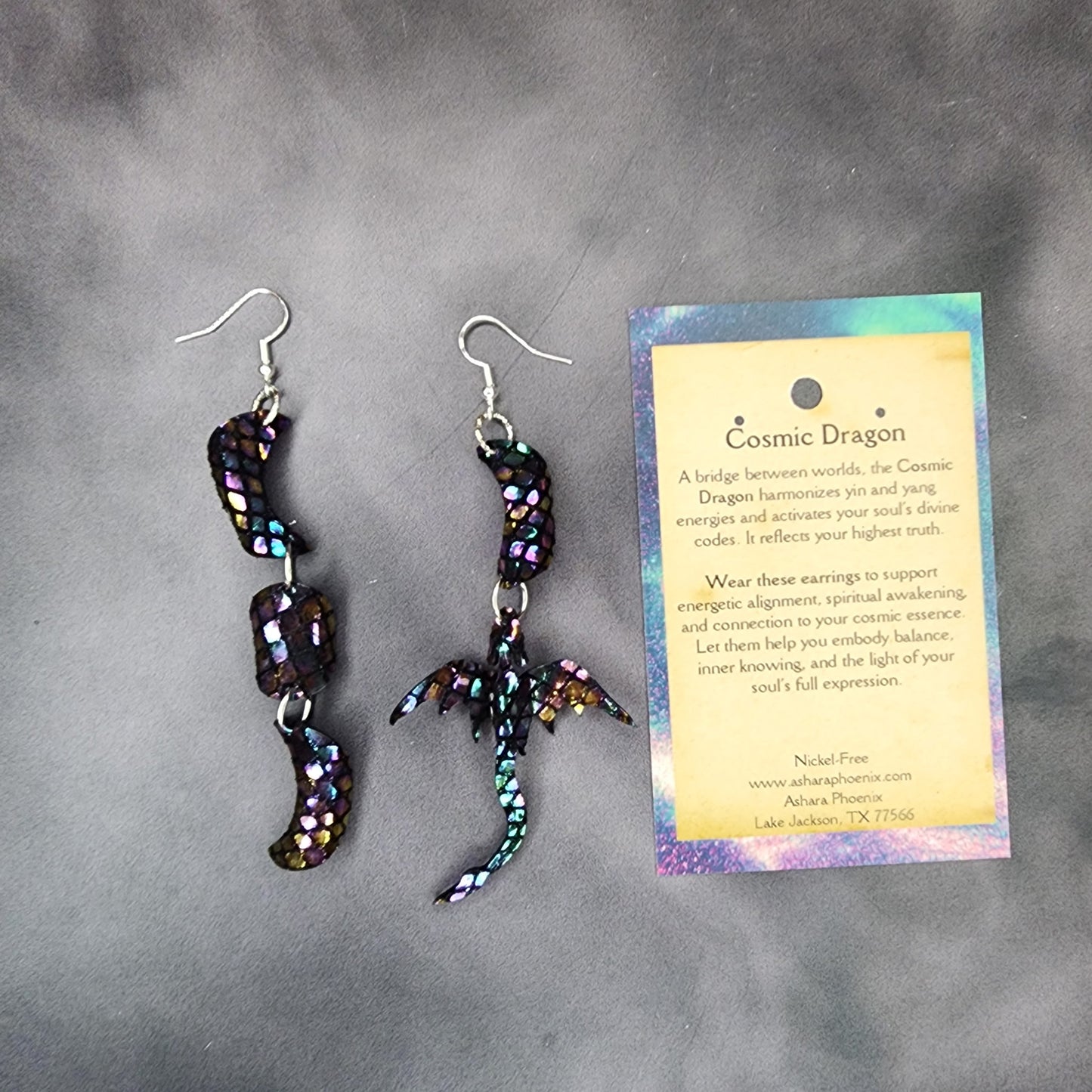 Stained Glass Triple Moon and Dragon