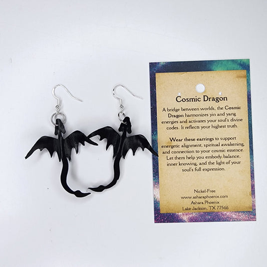 Black Hole Mini Dragon Earrings