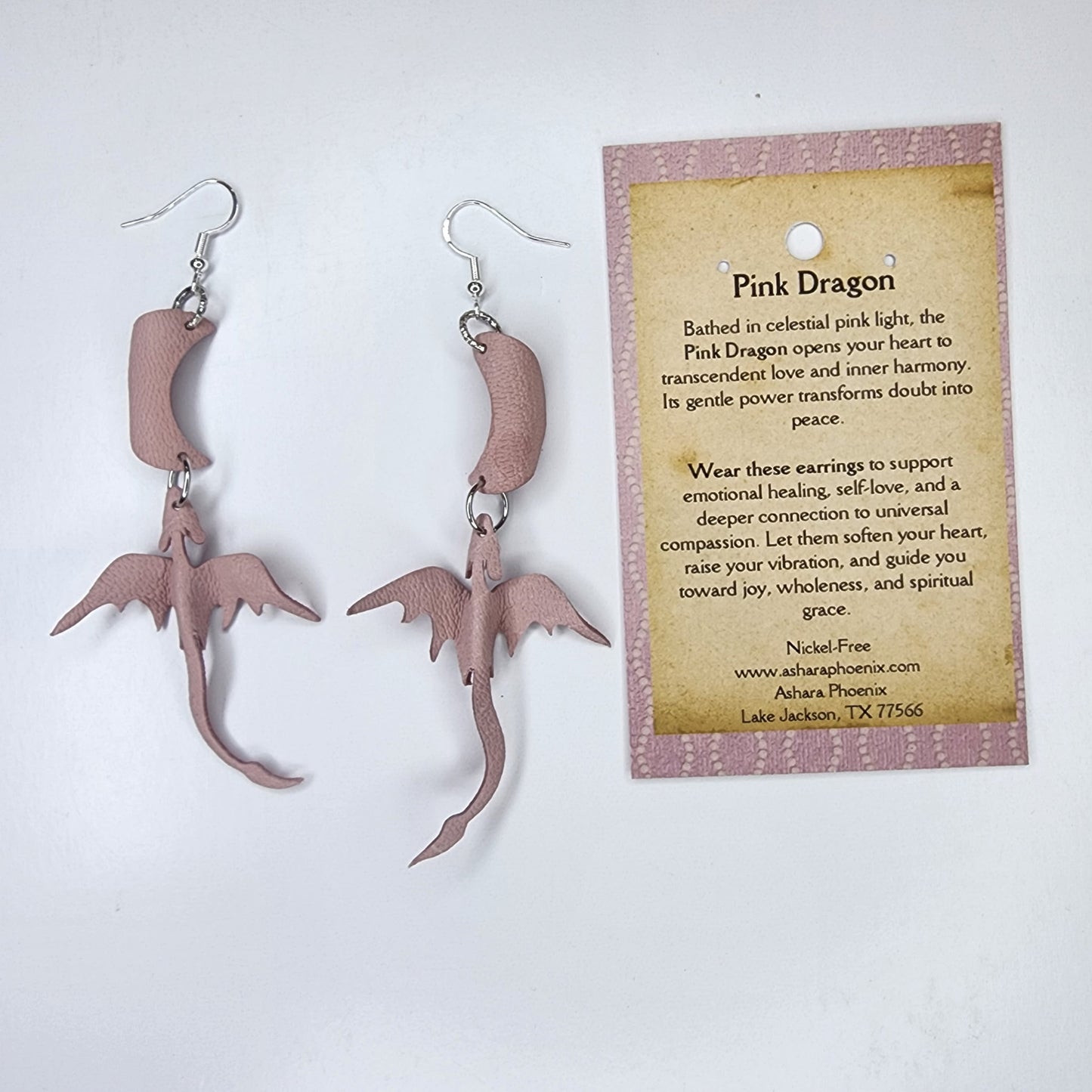 Tulip Moon And Dragon Earrings
