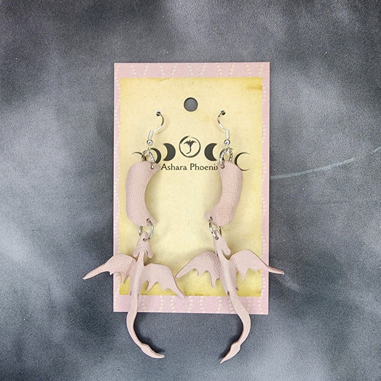 Tulip Moon And Dragon Earrings