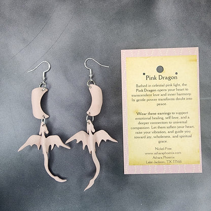 Tulip Moon And Dragon Earrings