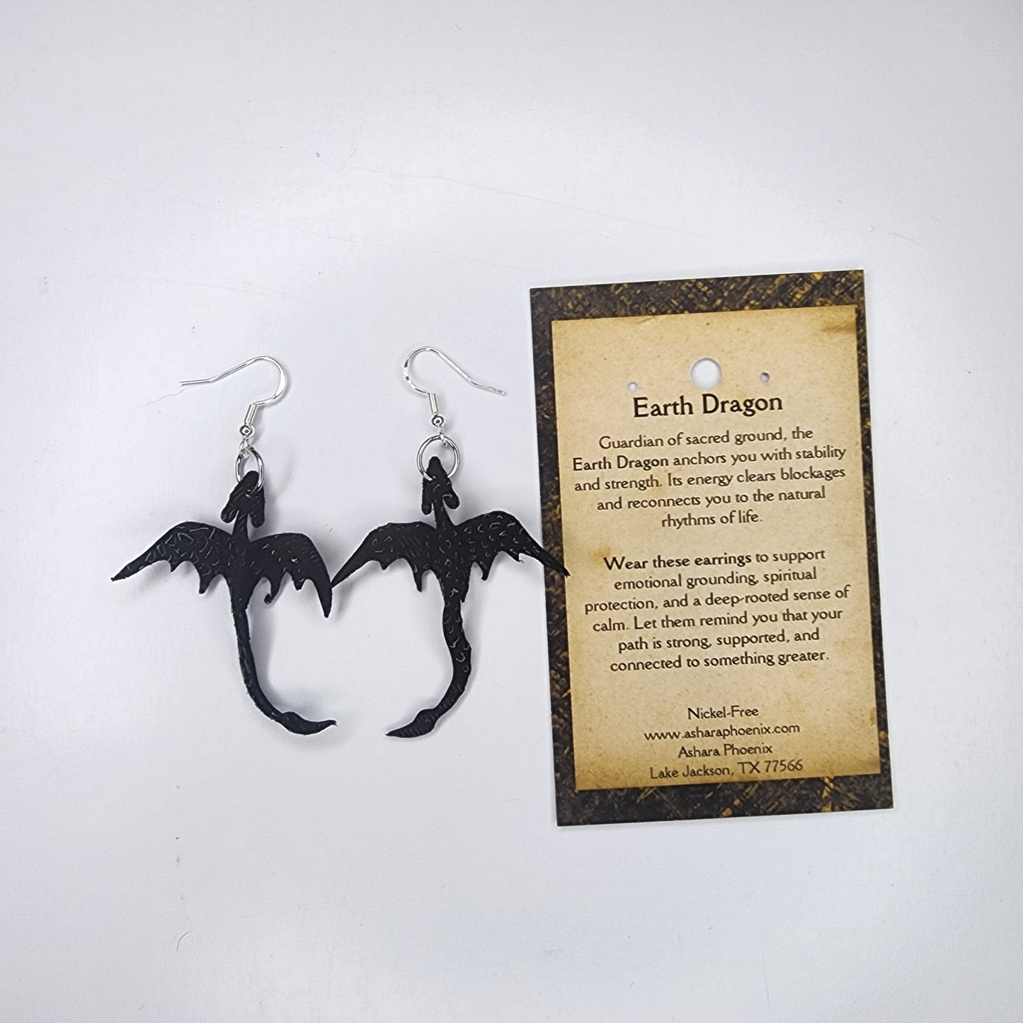 Bedrock Black Dragon Single Earrings