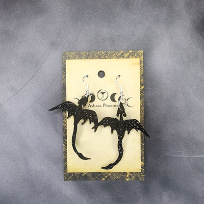 Bedrock Black Dragon Single Earrings