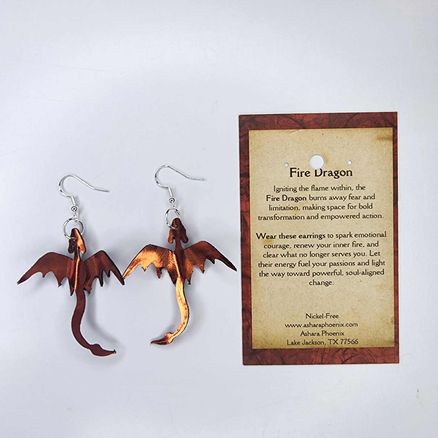 Autumn Equinox Dragon Single Earrings