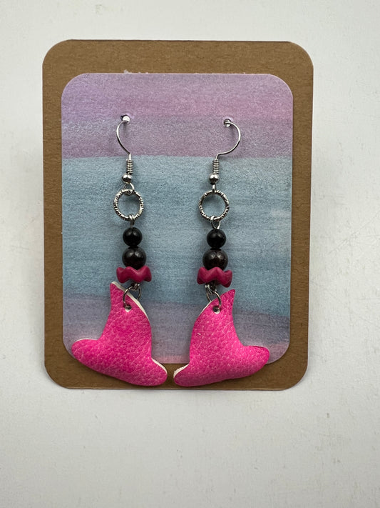 Rosefire Phoenix Hat Earrings