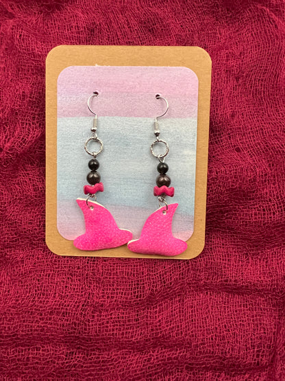 Rosefire Phoenix Hat Earrings