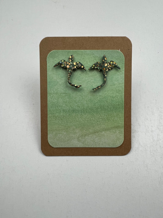 Sunset Waves Dragon Stud Earrings | Mirelen Drift