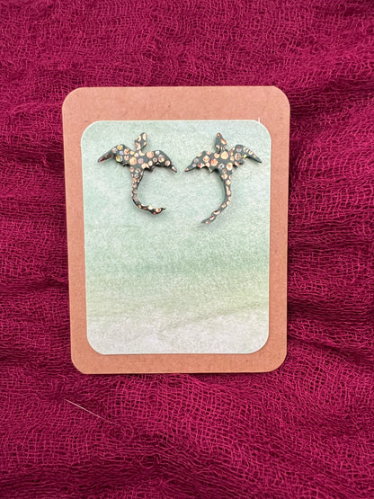 Sunset Waves Dragon Stud Earrings | Mirelen Drift