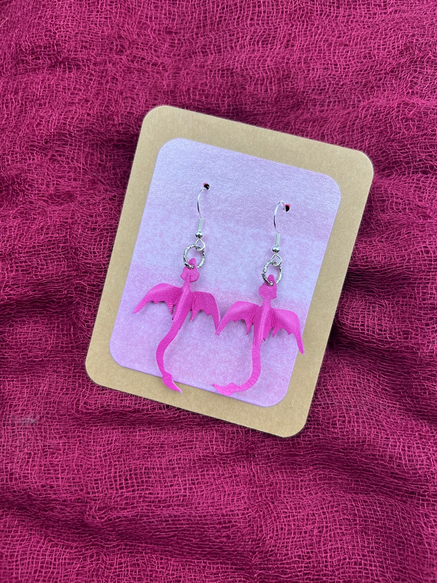 Pink Pixie Dragon Earrings | Athera, the Vale of Ashara