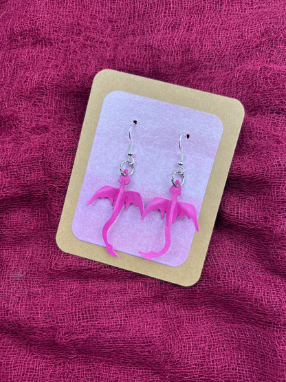Pink Pixie Dragon Earrings | Athera, the Vale of Ashara