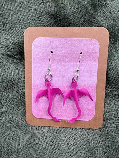 Pink Pixie Dragon Earrings | Athera, the Vale of Ashara
