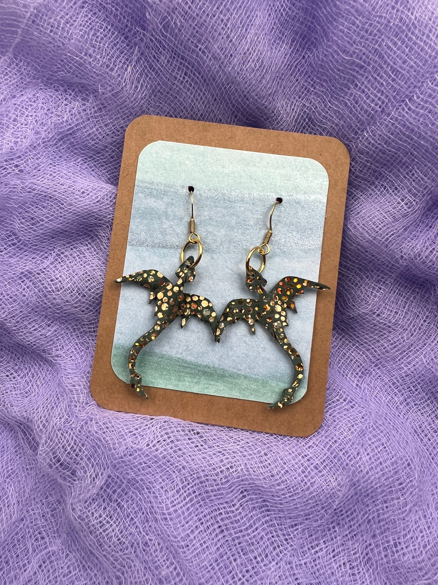 Sunset Waves Mini Dragon Earrings | Mirelen Drift