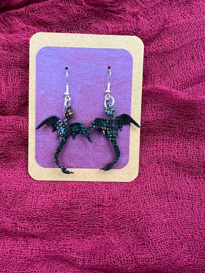 Kaldros Deep Mini Dragon Earrings | Entry No. 2504, 2041