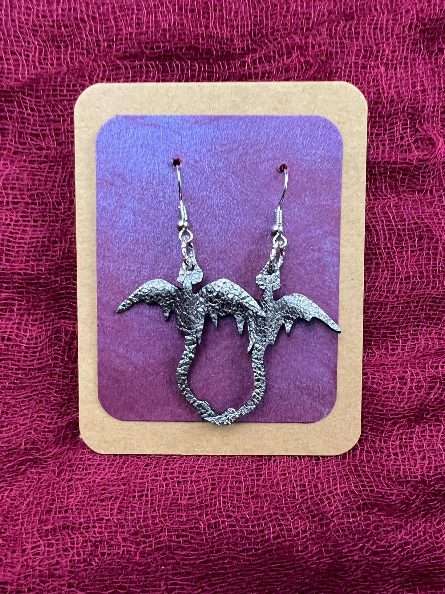Silver Mirelen Drift Dragon Earrings