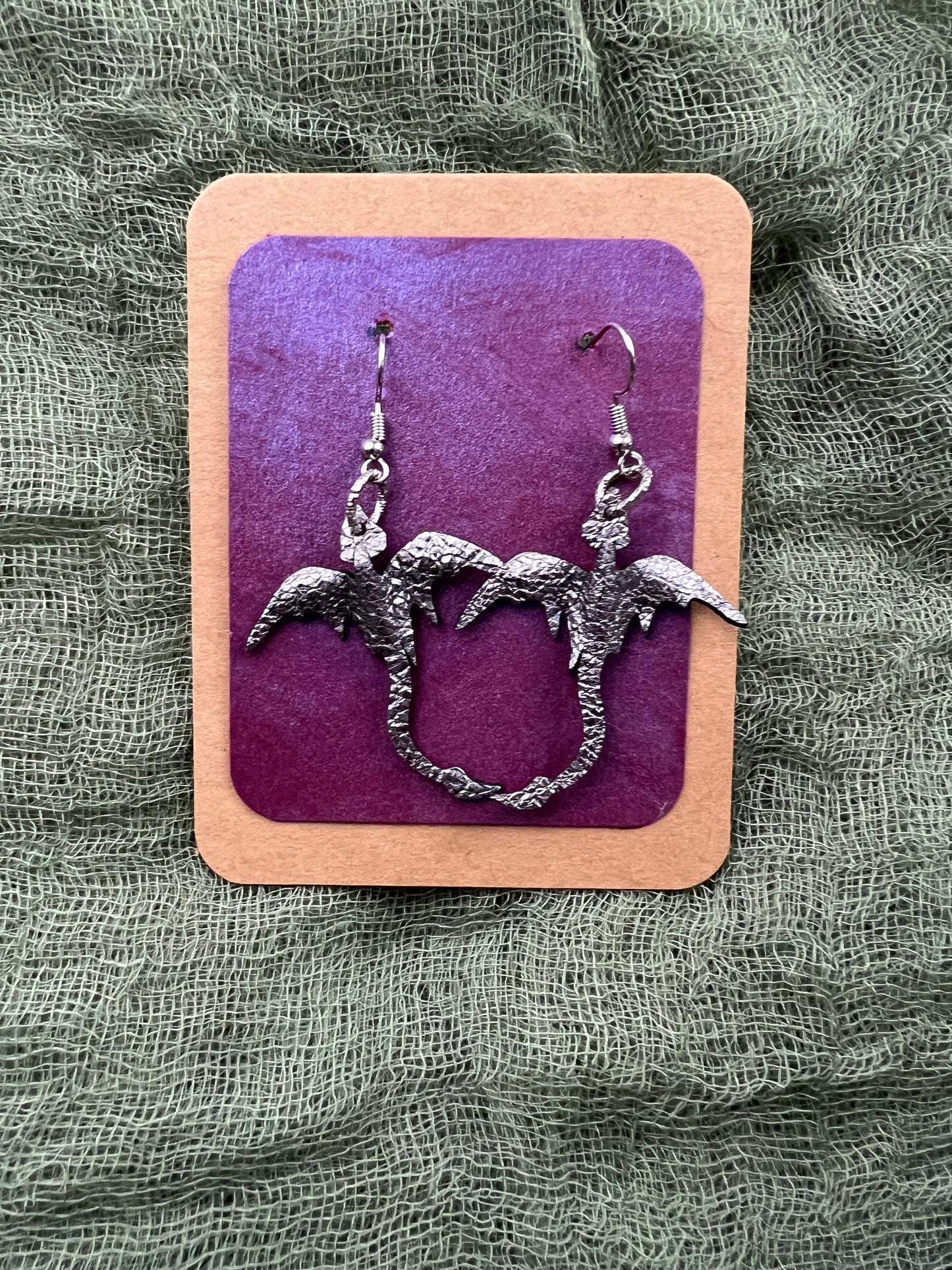 Silver Mirelen Drift Dragon Earrings