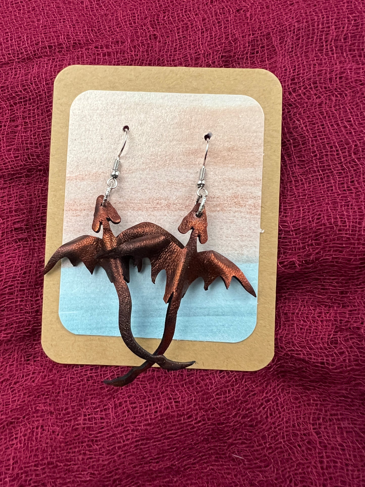 Banked Ember Dragon Earrings