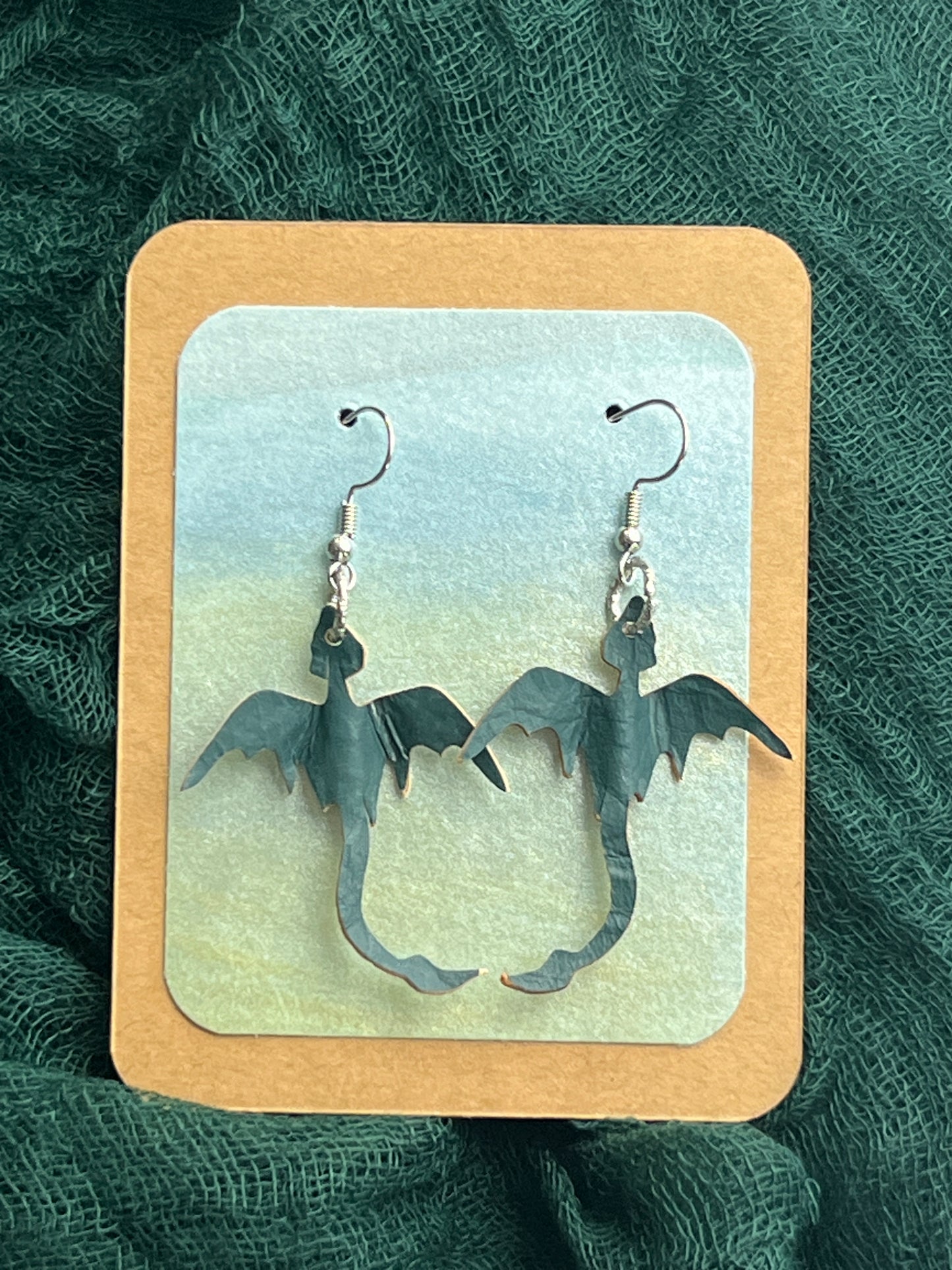 Gilded Depths Mini Dragon Earrings