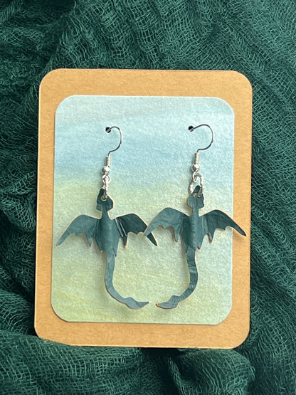 Gilded Depths Mini Dragon Earrings