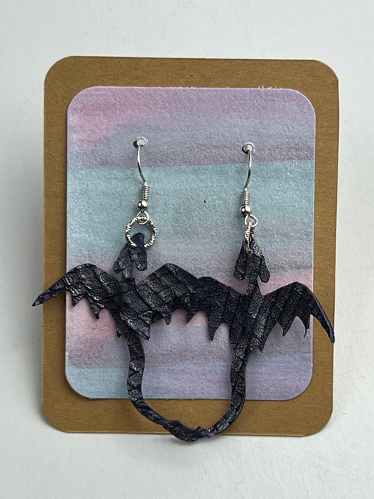 Moonshard Veil Dragon Earrings Entry No. 2582