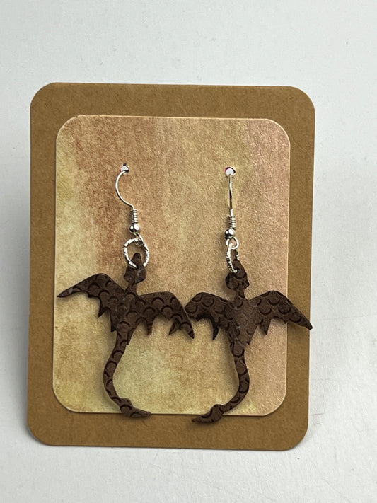 Ancient Umber Dragon Mini Earrings | Entry No. 2581