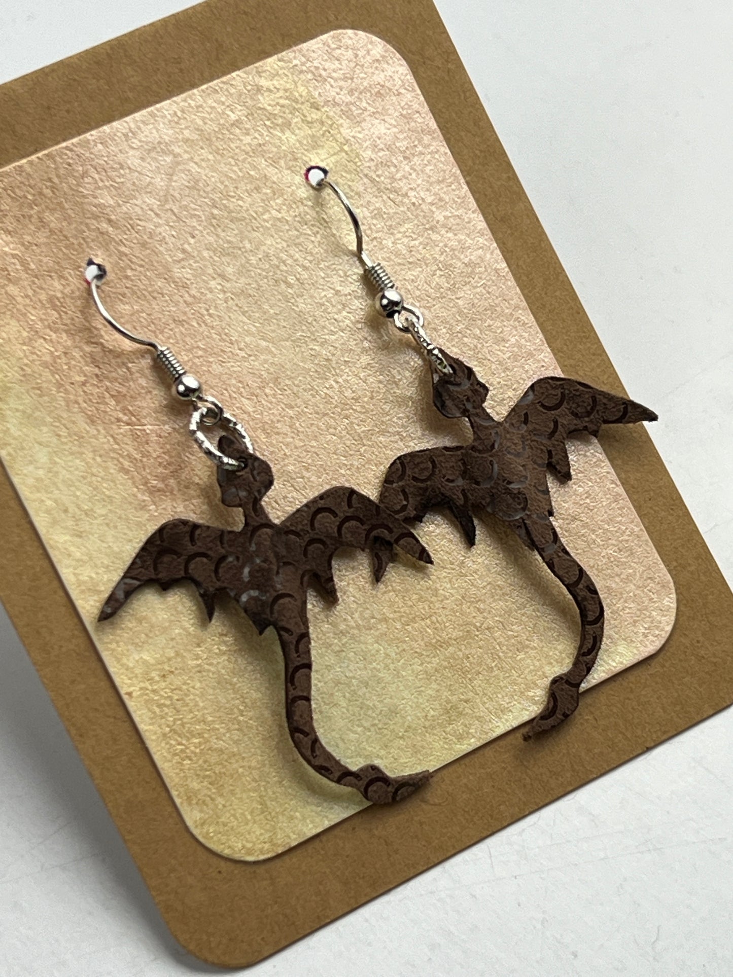 Ancient Umber Dragon Mini Earrings | Entry No. 2581