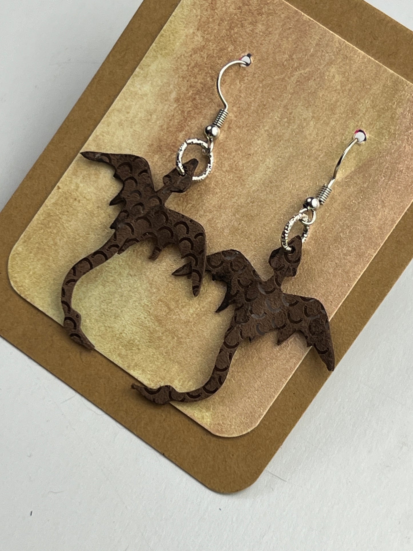Ancient Umber Dragon Mini Earrings | Entry No. 2581
