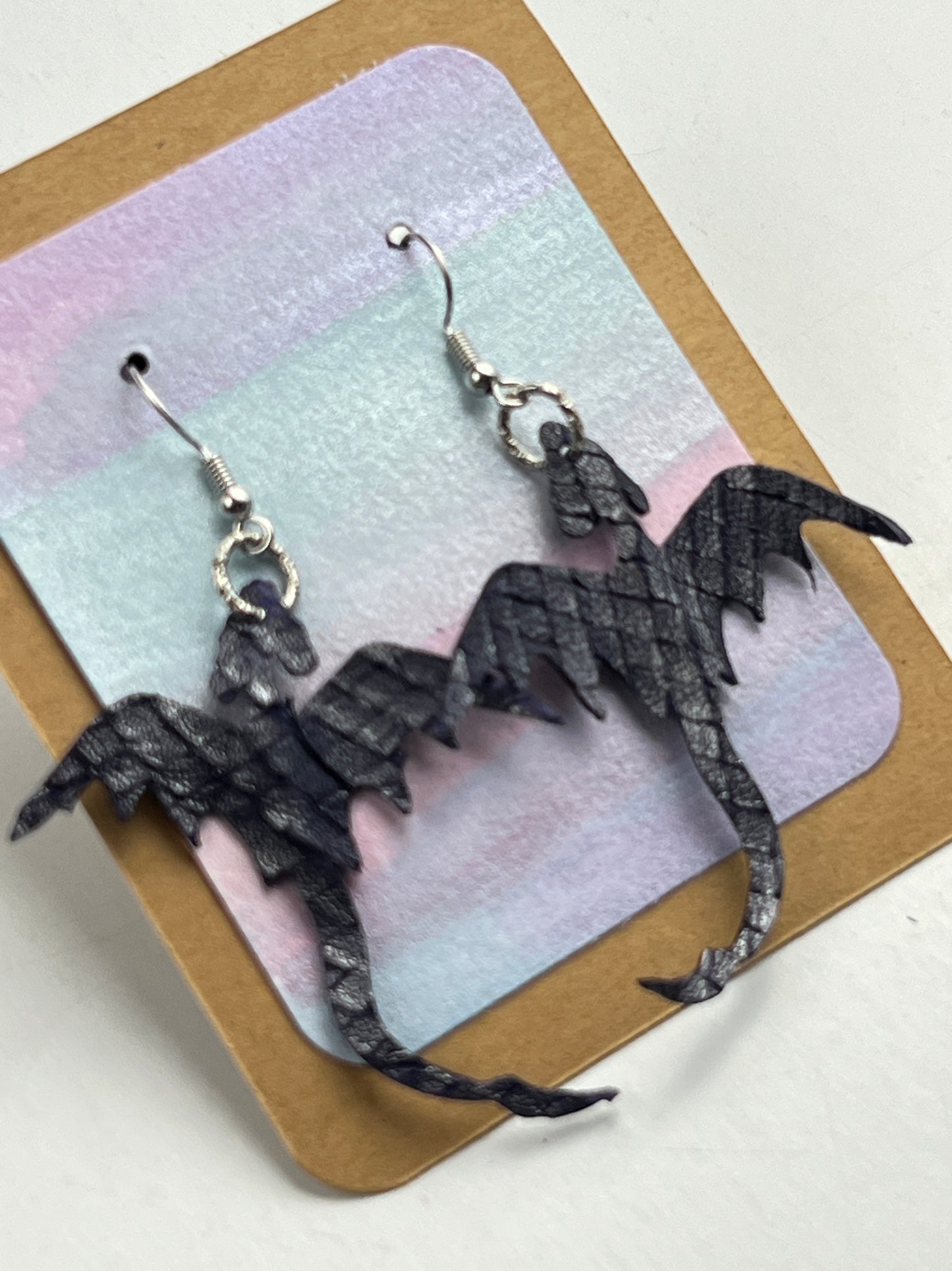 Moonshard Veil Dragon Earrings Entry No. 2582