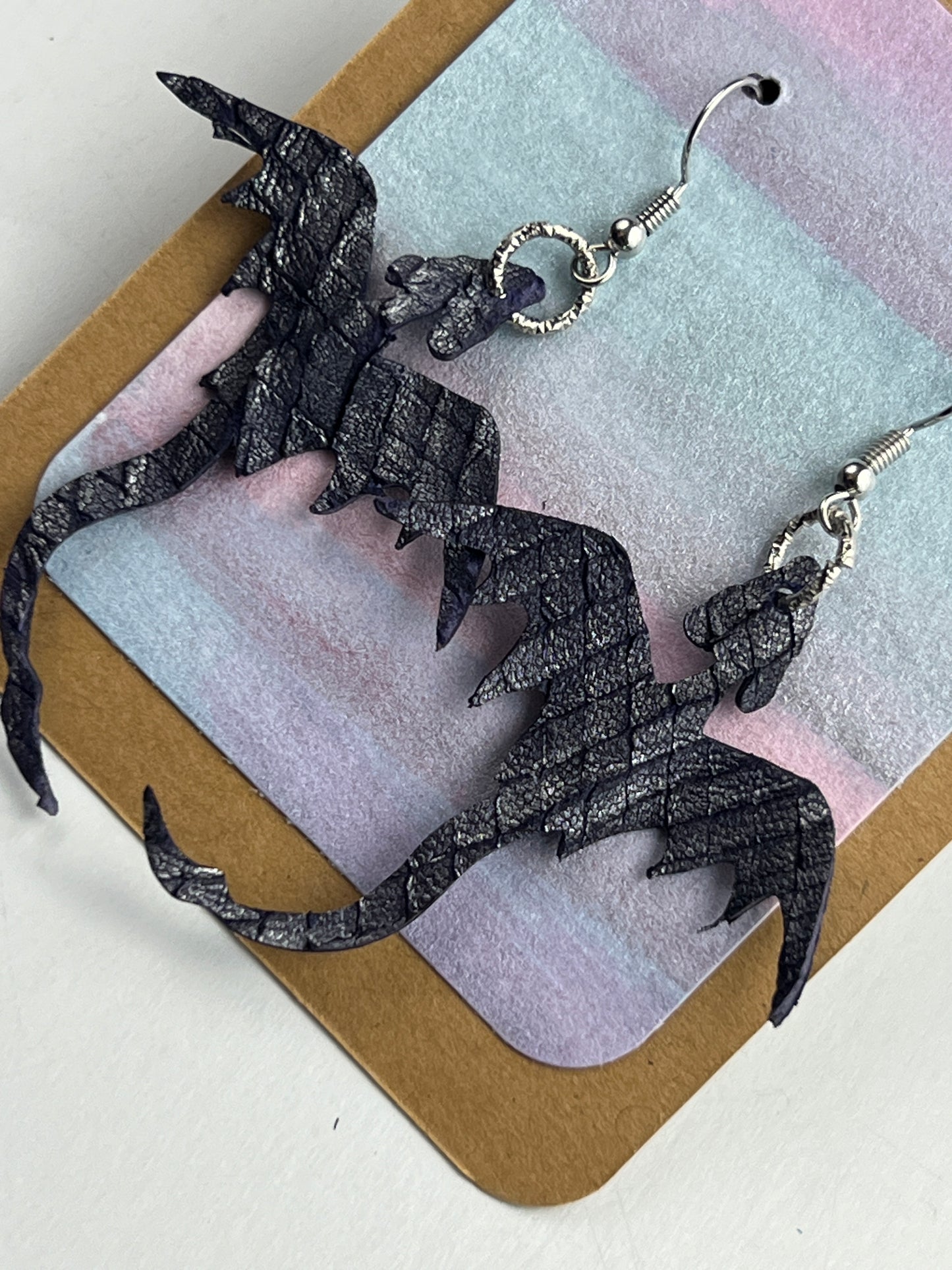 Moonshard Veil Dragon Earrings Entry No. 2582